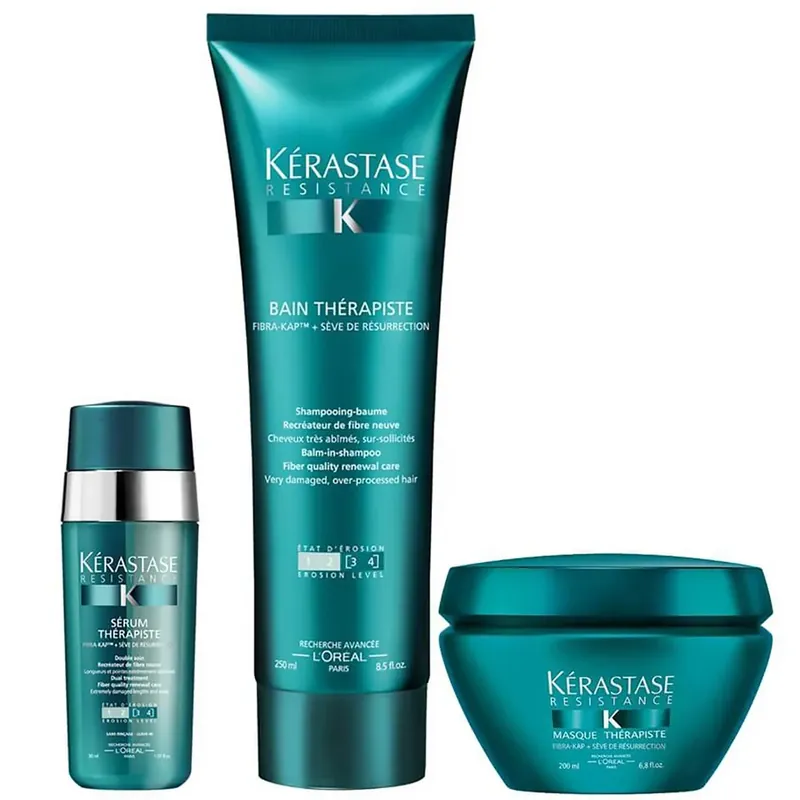 Preiswert Kérastase Resistance Therapiste Shampoo, Maske und Serum Trio