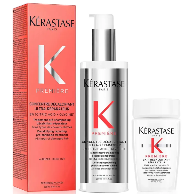 Kérastase Première Decalcifying Pre-Shampoo with Travel Size Shampoo for Damaged Hair with Pure Citric Acid Handgefertigt