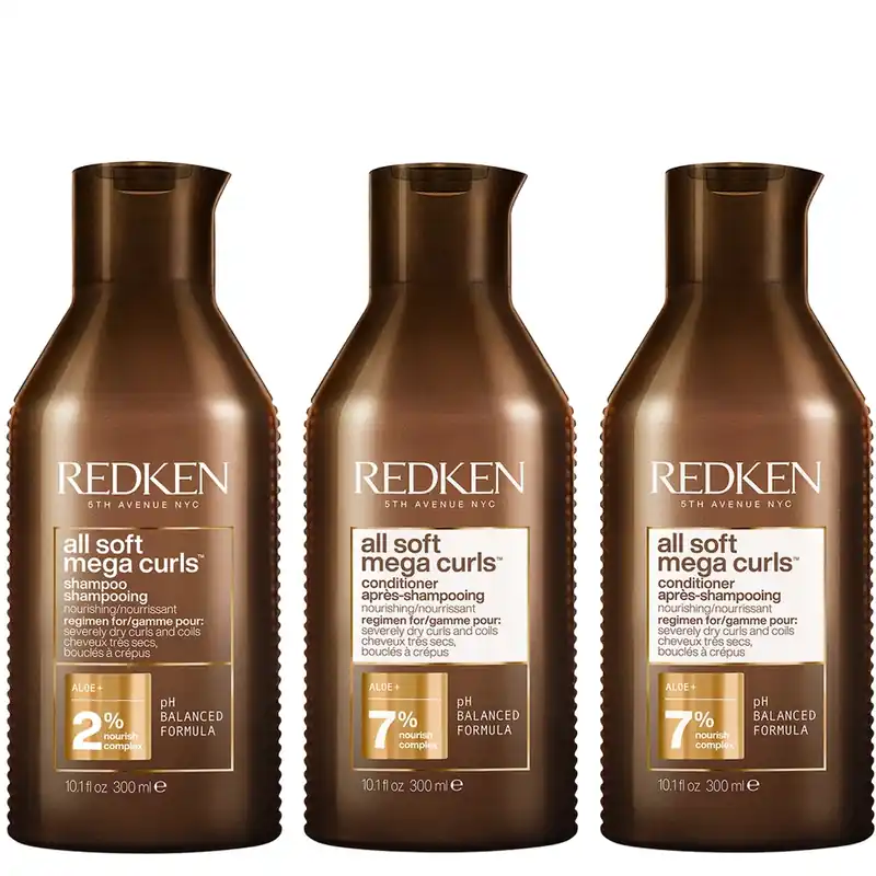 Preisknaller Redken All Soft Mega Curl Hydrating and Nourishing Shampoo with Conditioner Duo for Curly and Coily Hair