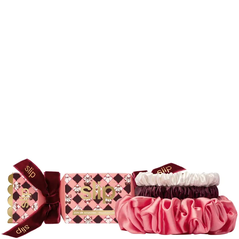 Saisonangebot slip pure silk assorted scrunchie cracker - sweetheart