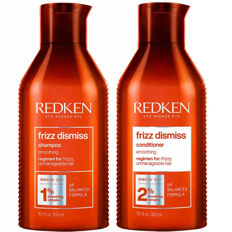 Redken Frizz Dismiss Shampoo and Conditioner Bundle for Smoothing Frizzy Hair Top-Angebot
