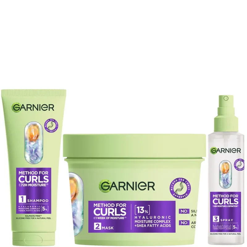 Garnier Method For Curls 3-Step Routine Bundle Neuheit