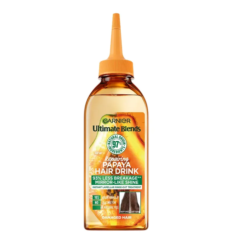 Garnier Ultimate Blends Reparierende Flüssige Papaya Haar-Drink-Spülung für Trockenes Haar 200 ml Angebot