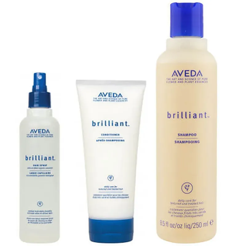 Aveda Pflege Trio für Haarglanz Brilliant Shampoo, Conditioner & Hair Spray Angebot