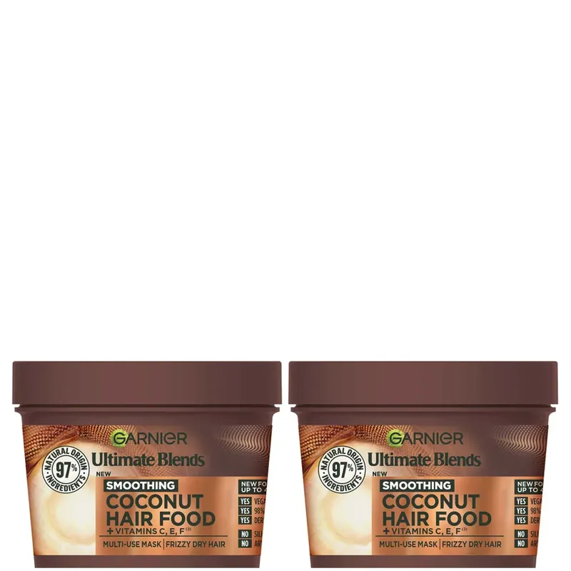 Billig Garnier Ultimate Blends Coconut 3-in-1 Frizzy Hair Mask Duo