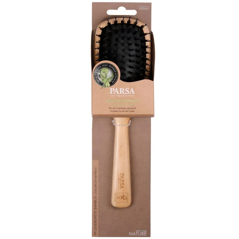 Jetzt Kaufen PARSA Beauty Profi FSC Holz Haarbürste Paddle Groß oval mit Mischborsten