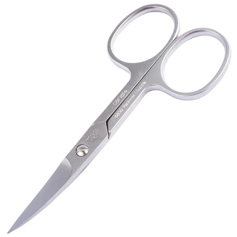 Schnäppchen Canal Fußnagelschere mit Mikroverzahnung gebogen rostfrei 105 mm