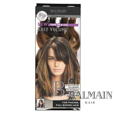 Gratis Versand Balmain Easy Volume Tape Extensions Dark Espresso 20 Stück
