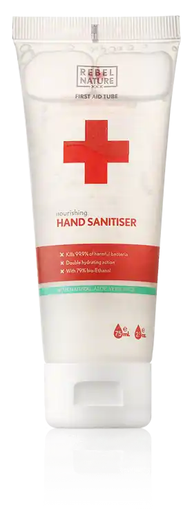 Ausverkauf Rebel Nature Hand Sanitizer Nourishing with Natural Aloe Vera Juice (75 ml)