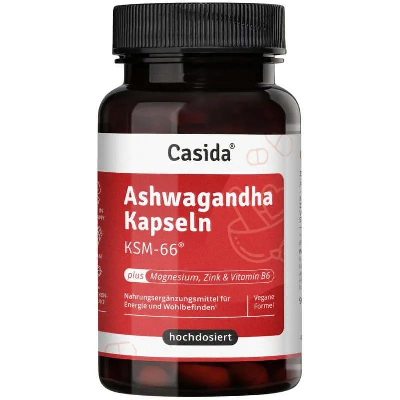 Casida Ashwagandha Kapseln KSM-66 90 Kapseln Kracherpreis