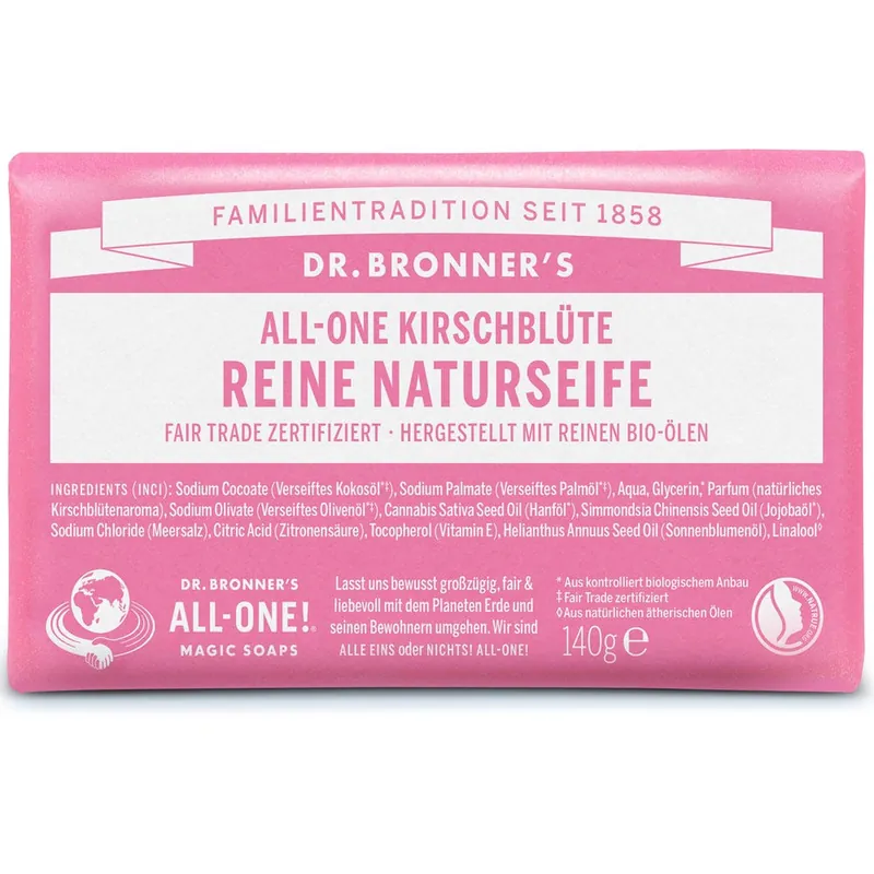 Ausverkauf Dr. Bronner's Reine Naturseife Kirschblüte 140 g