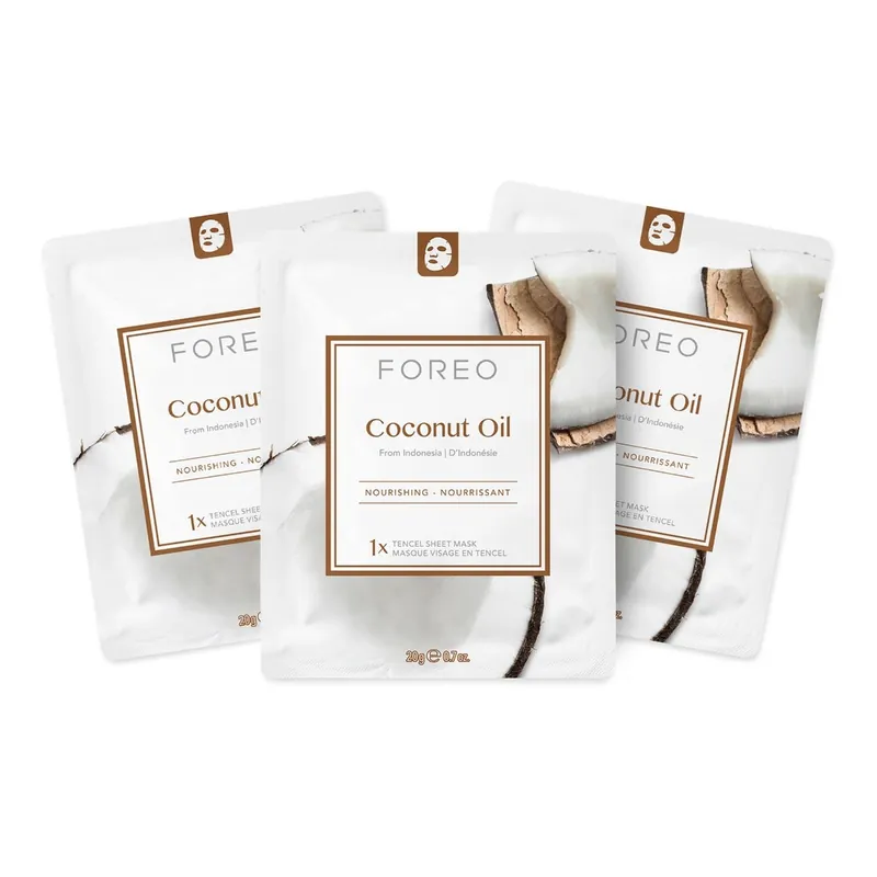 Kracherpreis FOREO Sweden Farm To Face Collection Sheet Mask Coconut Oil 3 Stück