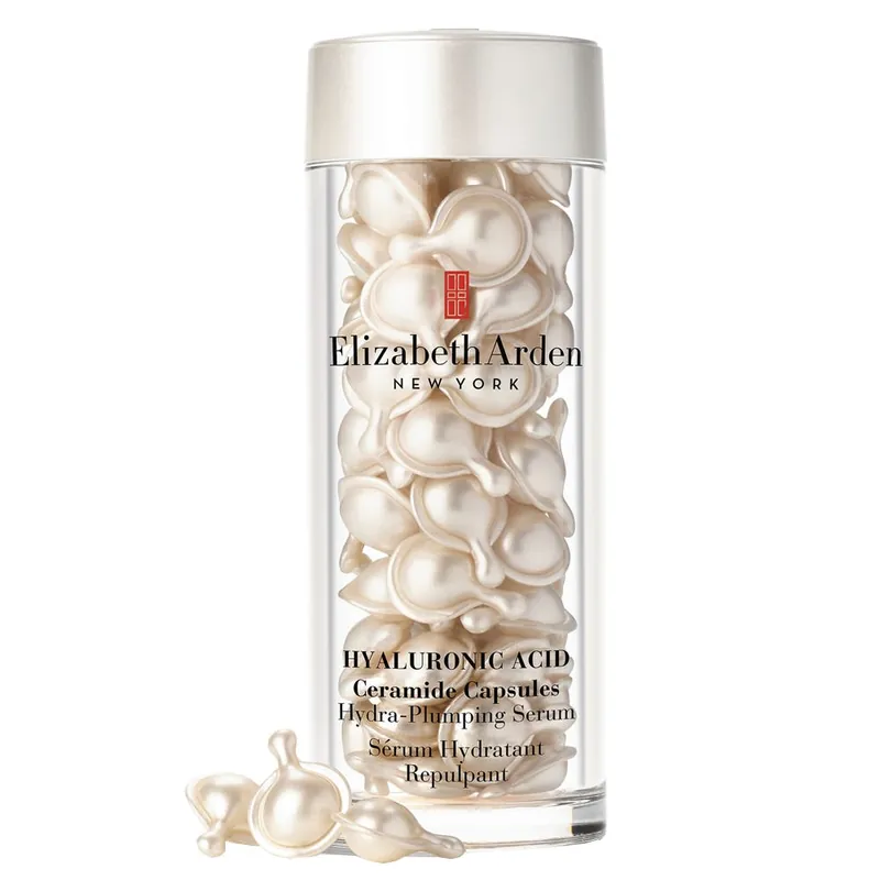 Preisknaller Elizabeth Arden Hyaluronic Acid Ceramide Capsules Hydra-Plumping Serum 60 Stück